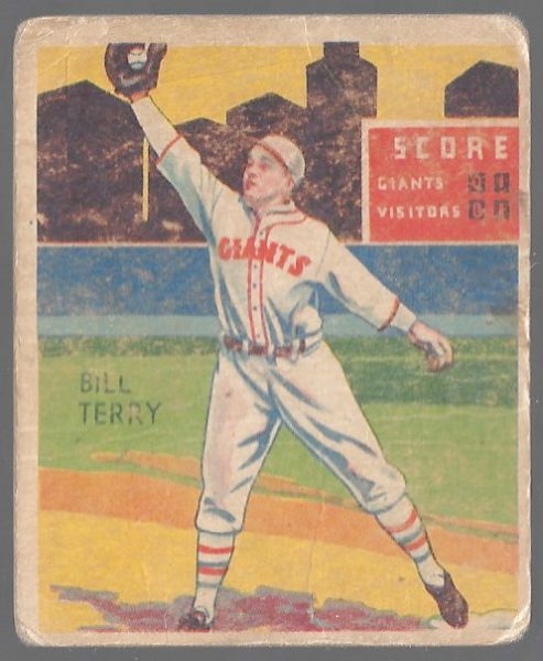 1935 Bill Terry (HOF) Diamond Stars Baseball Card