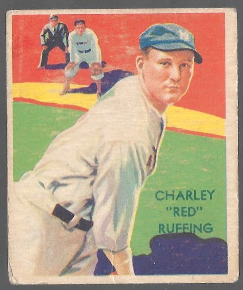1935 Charlie Red Ruffing (NY Yankees) Diamond Stars Baseball Card