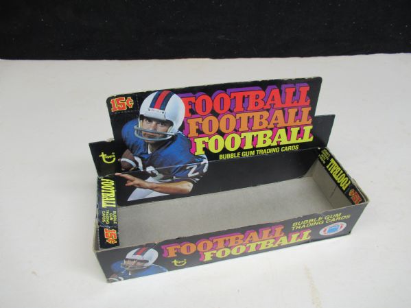 1976 Topps Football Card Empty Wax Display Box
