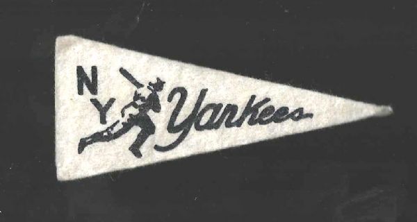 1950 NY Yankees American Nut & Chocolate Pennant