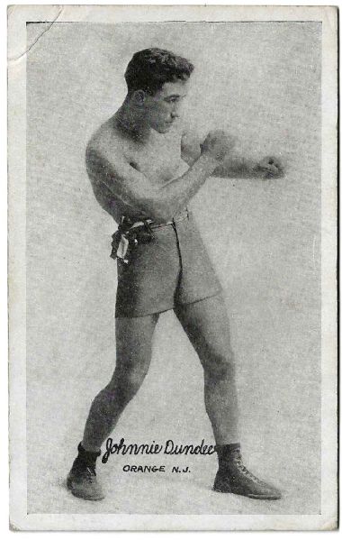 1920's Johnny Dundee Original Boxing Postcard