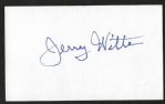 Jerry Witte - St. Louis Browns - Autographed Index Card