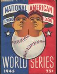 1945 World Series Program (Cubs vs. Tigers) at Wrigley Field - *High Grade*