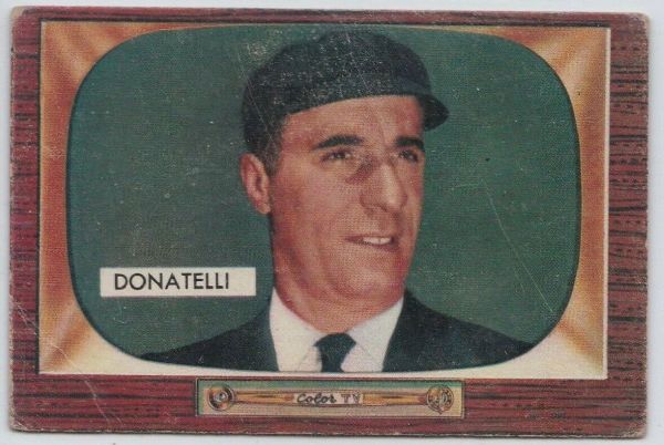 1955 Bowman Baseball - Augie Donatelli - Umpire