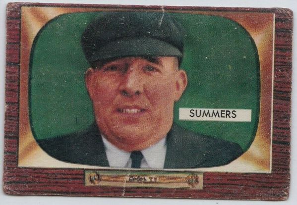 1955 Bowman Baseball -  Summers - Umpire 