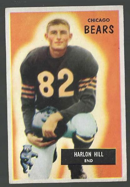 1955 Harlon Hill (Chicago Bears ) Bowman Football Card