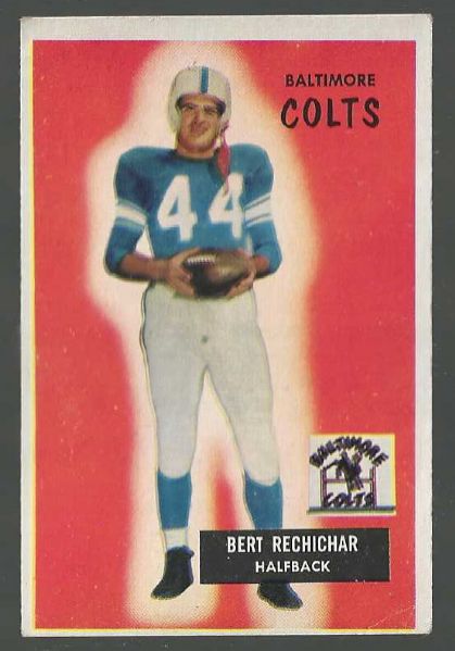 1955 Bert Reichlar ( Baltimore Colts)  Bowman Football Card