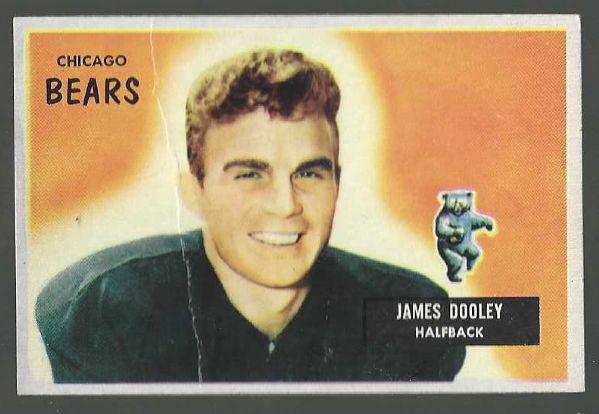 1955 James Dooley (Chicago Bears ) Bowman Football Card