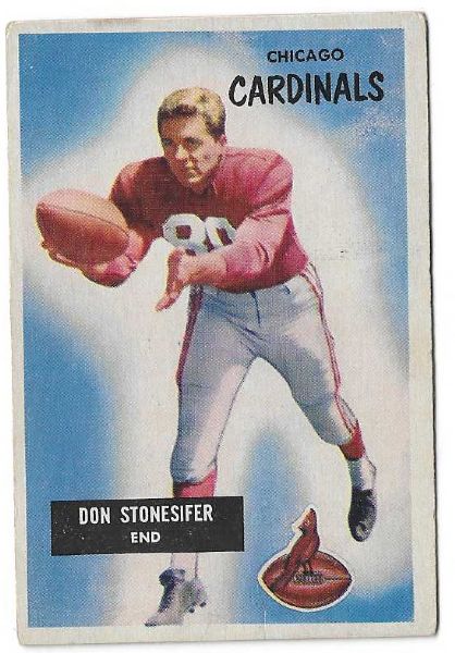 1955  Don Stonesifer (Chicago Cardinals) Bowman Football Card