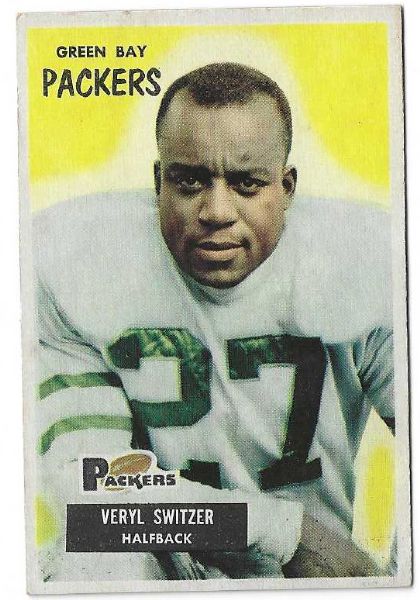 1955  Veryl Switzer   ( Green Bay Packers ) Bowman Football Card
