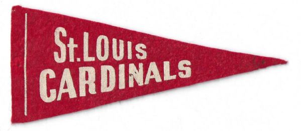 C. Late 1930's St. Louis Cardinals BF3 Smaller size Pennant 