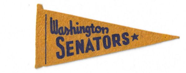 C. Late 1930's Washington Senators BF3 Smaller size Pennant - #1