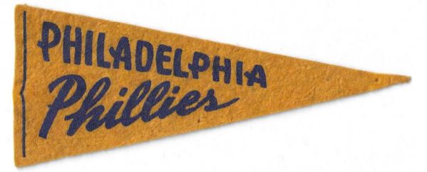 C. Late 1930's Philadelphia Phillies BF3 Smaller size Pennant 
