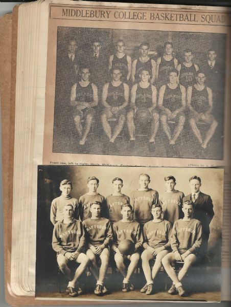 1933-34 Baseball, Football & Basketball Scrapbook 