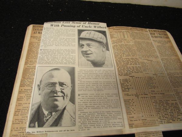 1933-34 Baseball, Football & Basketball Scrapbook 