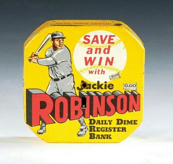 C. 1950 Jackie Robinson Dime Store Bank
