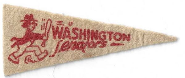 1950 Washington Senators American Nut & Chocolate Pennant