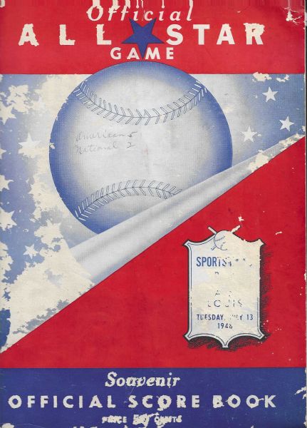 1948 MLB All-Star Game Offcial Program - #2