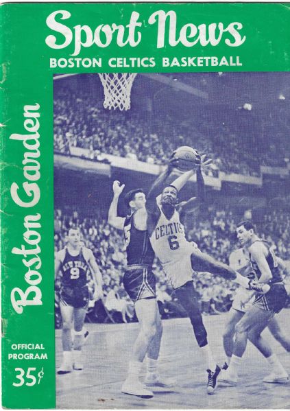 1962-63 Boston Celtics (NBA) Official Program at Boston Garden