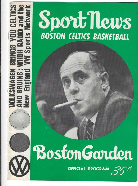 1965 Boston Celtics (NBA) Official Program at Boston Garden