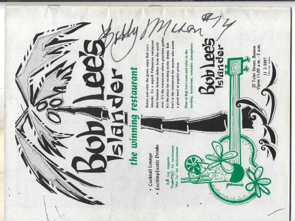 1968 Boston Celtics (NBA) Official Program vs SF Warriors with Multiple Autographs