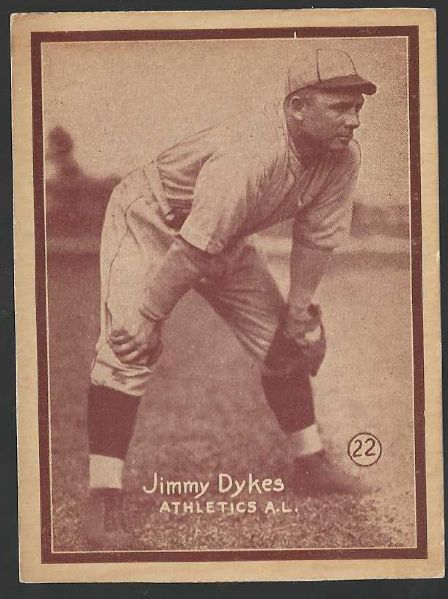 1931 Jimmy Dykes W517 Baseball Card
