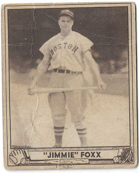 1940 Jimmy Foxx (HOF) Play Ball Baseball Card