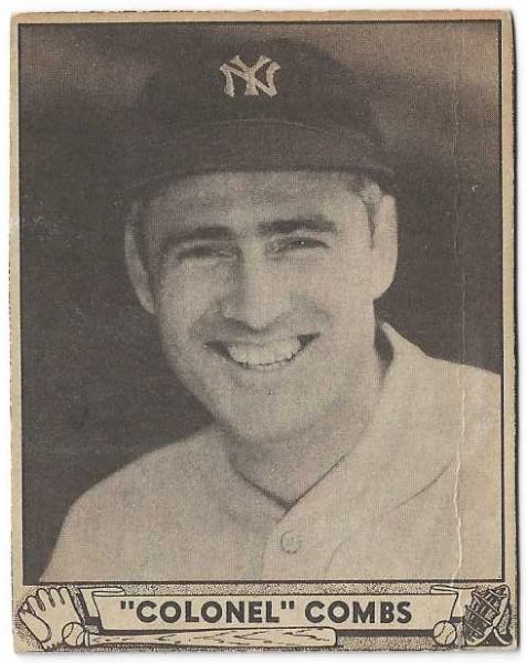 1940 Earl Combs (NY Yankees) Play Ball Baseball Card