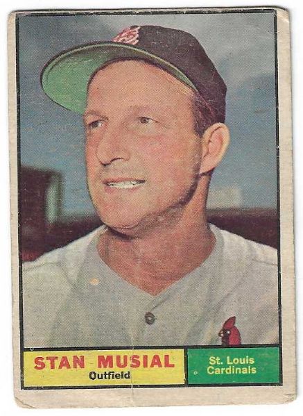 1961 Stan Musial (HOF) Topps Baseball Card