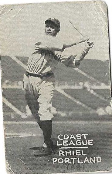 1931 Billy Rhiel (PCL) Zee Nut Baseball Card