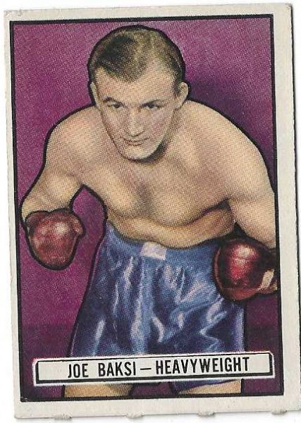 1951 Joe Baksi Topps Ringside Boxing Card