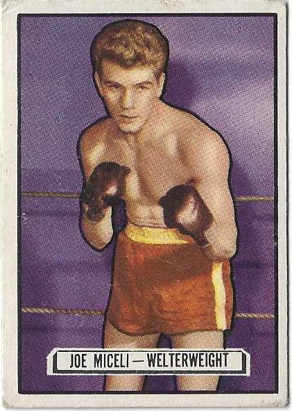 1951 Joe Miceli Topps Ringside Boxing Card 