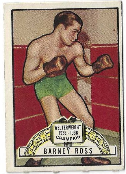 1951 Barney Ross Topps Ringside Boxing Card 