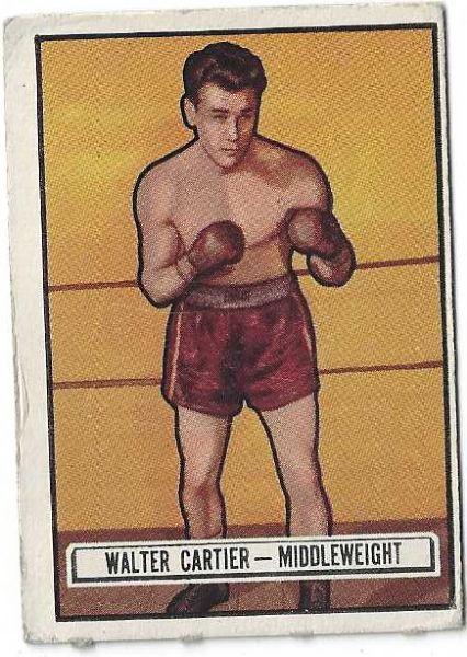 1951 Walter Cartier Topps Ringside Boxing Card