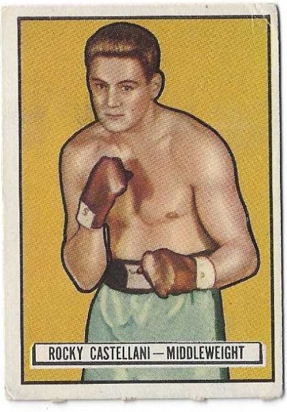 1951 Rocky Castellini - Middleweight -  Topps Ringside Boxing Card 