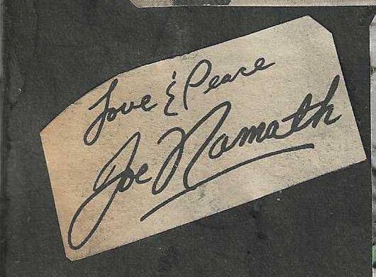 C. 1969 Joe Namath (HOF) Football Scrapbook with Cut Signature