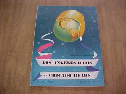 1949 Chicago Bears (NFL) vs. LA Rams Football Program