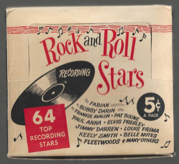 1959 Nu Cards Rock N' Roll Empty Wax Display Box