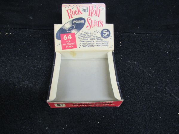 1959 Nu Cards Rock N' Roll Empty Wax Display Box