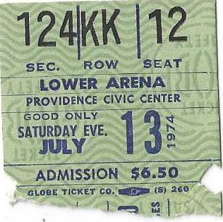 1974 Edgar Winter & Tombstone Blues Band - Rock Concert Ticket Stub # 2