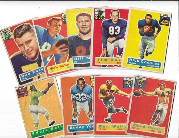 1956 Topps Football Card Lot of (9)