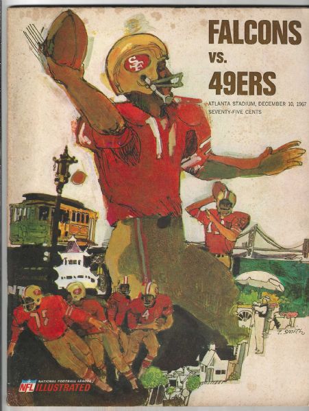 1967 Atlanta Falcons vs. SF 49'ers Pro Football Program