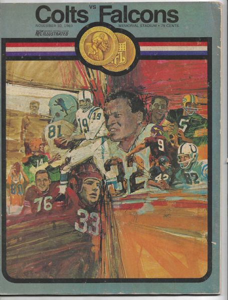 1969 Baltimore Colts vs. Atlanta Falcons Pro Football Program - # 2