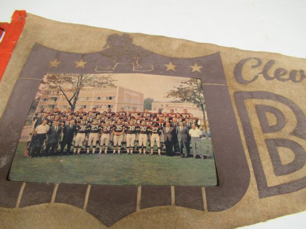 1965 Cleveland Browns (NFL) Full Size Color Team Picture Pennant