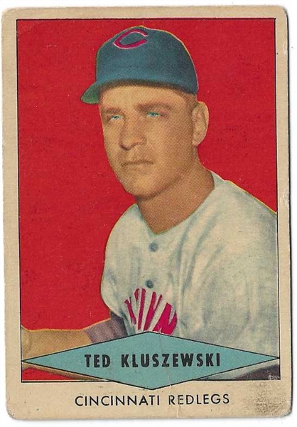 1954 Ted Kluszewski (Cincinnati Reds) Red Heart Baseball Card