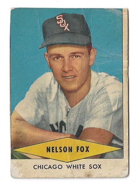 1954 Nellie Fox  ( HOF - White Sox) Red Heart Baseball Card