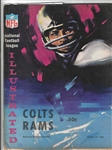 1965 Baltimore Colts (NFL) vs. LA Rams Official Program 