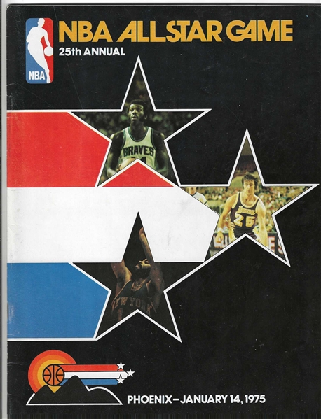 1975 NBA All-Star Game Official Program at Phoenix