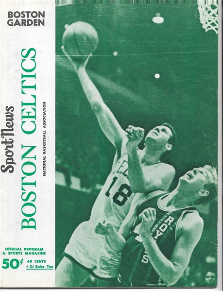 1967 Boston Celtics (NBA) Official Program vs. Cincinnati Royals at Boston Garden