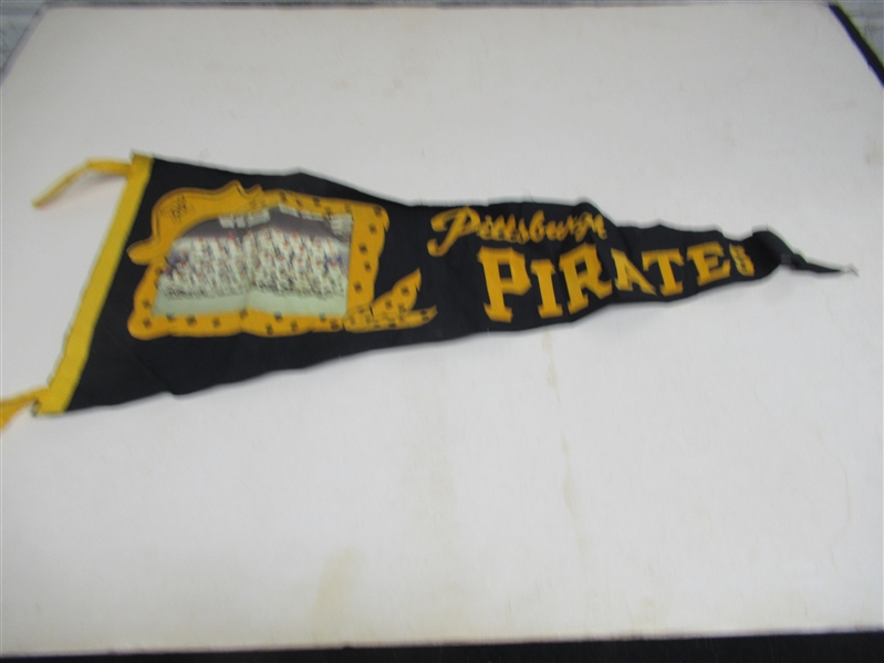 1960 Pittsburgh Pirates Full Size Color Team Picture Pennant
